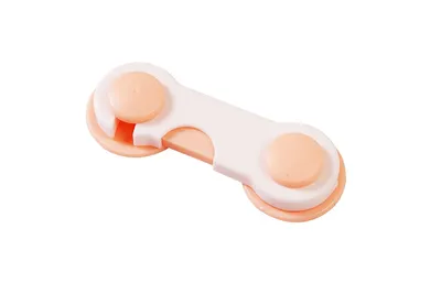 Safe-O-Kid Pack of 1 - Finger Injury Safety-Durable Child Safety Cabinet/Almirah Lock- Pink