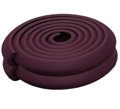 Safe-O-Kid  Baby Safety 2 Meter (6.5 feet) Edge Guard with 3 M Tape, Edge and Corner Protectors, BPA Free, Non-Toxic, Impact Cushion for Tables, Desks, and Furniture (Brown) - Pack of 2