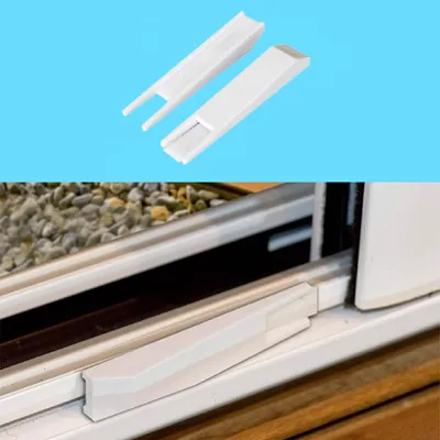Safe-O-Kid (4 Pcs) Baby Safety Door Lock Sleek Wedge Type Door Stopper for Doors & Windows | Non-Slip Prevents Door Slamming, Finger Pinch & Lock Outs | Child Safety Door Wedge - White