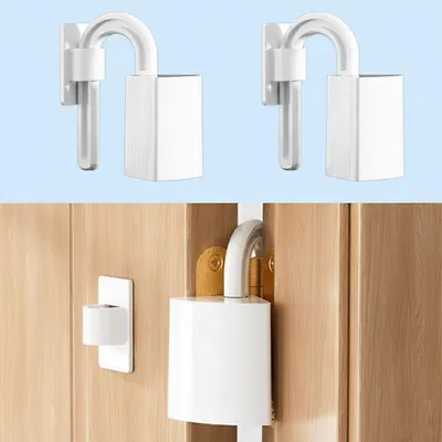 Safe-O-Kid 2 Pcs Baby Safety Door Hinge Guard | Anti-Pinch Finger Protection | Effective Baby Proofing Door Stopper White