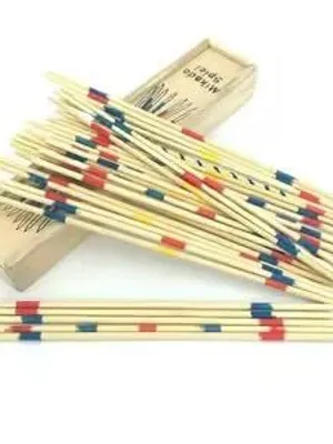 tot2hom Wooden Mikado Pick-Up Sticks Game Set, Classic Skill and Strategy Game for Kids and Adults, with Storage Box