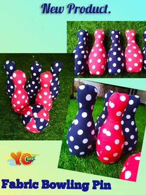 Bowling Pin Set - 5 Bottles & 1 Ball)
