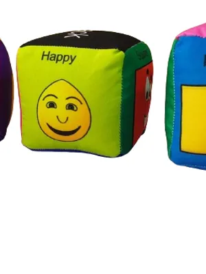 Alphabet, Number Cubes (Set of 6)