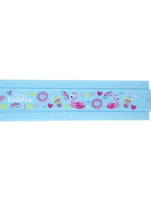 Smily Kiddos Fold Up Ruler Light Blue