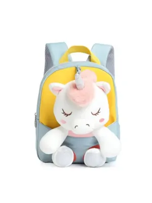 Unicorn Plush Toy Backpack – Yellow