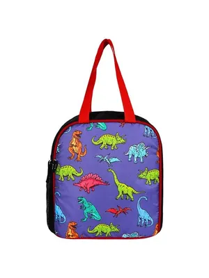 Kids Dinosaur Lunch Bag - School Lunch Box with Water Bottle Holder | BPA-Free