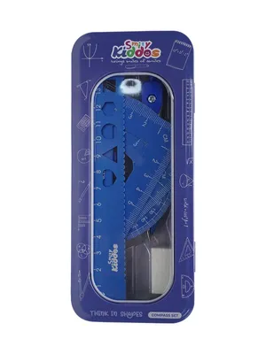 Smily Kiddos 15cm Metal Colored Ruler Set – Tin Box Blue