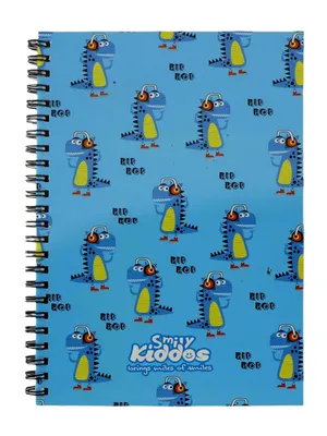 Dino A5 Lined Notebook - Blue