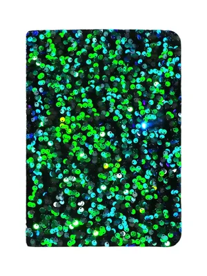 Sequin Notebook - Green