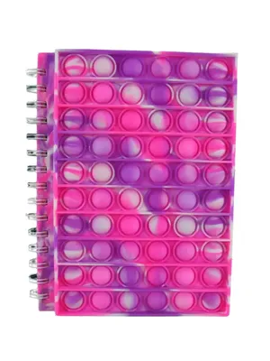 Spiral Pop It Notebook- Pink