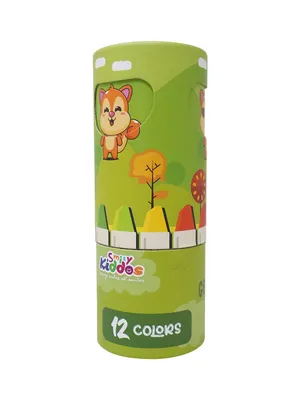 Smily Kiddos Silky Gel Crayons 12 Colors – Cute Hamster Theme