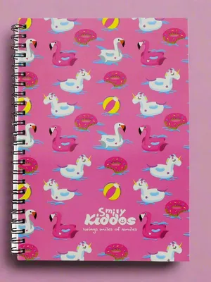Swan A5 Lined Notebook - Pink