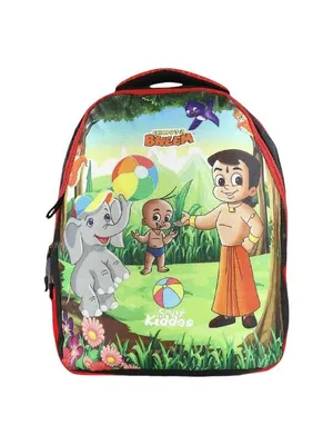 Chhota Bheem Junior Backpack 20L – Adventure in Every Stride — Racing Red
