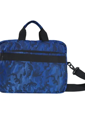 Camo Vintage File Bag — Royal Blue