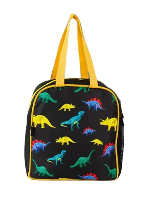 Joy Lunch Bag – Rage Dino Theme - Black