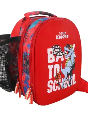 Hardtop Eva Lunch Bag - Dino Theme - Red