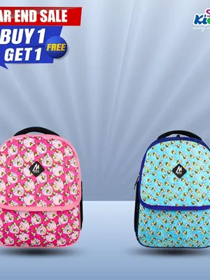 Happy Bee Backpack - Pink & Blue