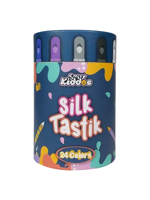 Smily Kiddos Silky Crayons – 24 Vibrant Colors | Premium Art Set for Kids
