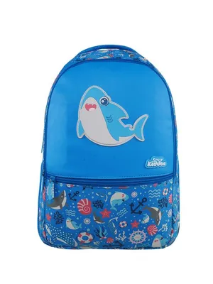 Smily Kiddos 17-Inch Baby Shark Backpack for Kids