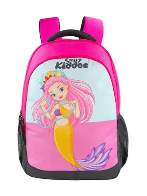 Mermaid Theme Junior School Backpack - Pink