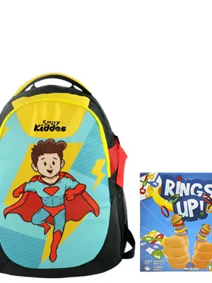 Smily Kiddos Combo Pack(Backpack & Board Game )