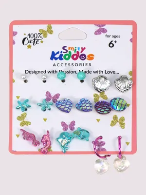 Smily Kiddos Ocean Collection Ear Rings Set - 9