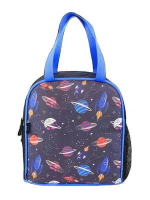 Smily Kiddos Joy Lunch Bag - Space Theme - Violet