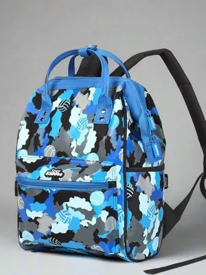 Casual Camo Backpack – Blue
