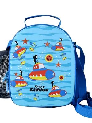 Hardtop Eva Lunch Bag - Submarine Theme - Light Blue