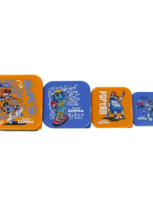 4 in 1 container - Robot Theme