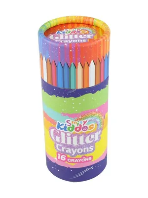 Glitter Crayons – 16 Sparkling Colors for Kids