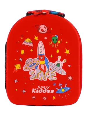 EVA Preschool Backpack - Space Theme - Red