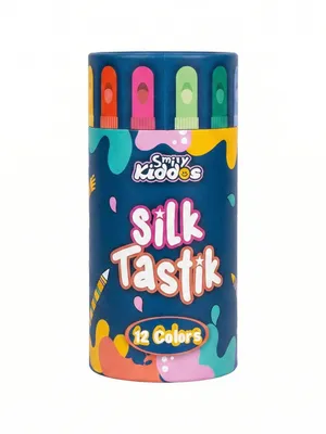 Smily Kiddos Silky Crayons – 12 Vibrant Colors | Premium Art Set for Kids