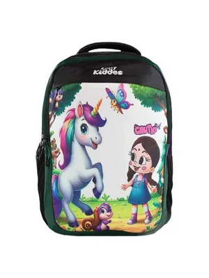 Chhota Bheem Junior Backpack 22L – Adventure Awaits! — Forest Green