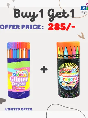 Smily Kiddos Crayons Combo – (Buy 1 Get 1)