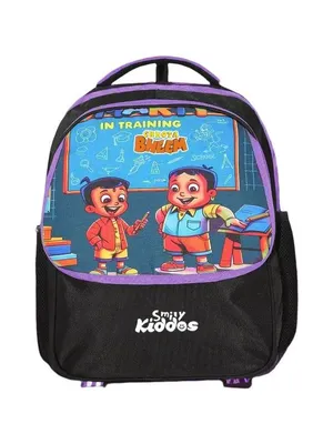 Chhota Bheem Preschool Backpack – Fun & Light for Little Explorers — Violet