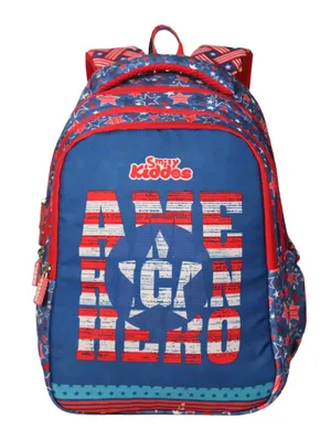 American Hero School Backpack – Blue