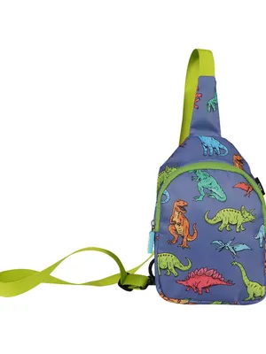 Smily Kiddos Dino Explorer Cross Body Sling Bag - Blue