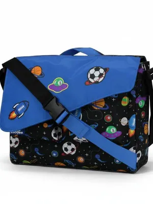 Fancy Shoulder Bag - Black & Blue