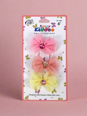 Floral Gem Hair Clip Set