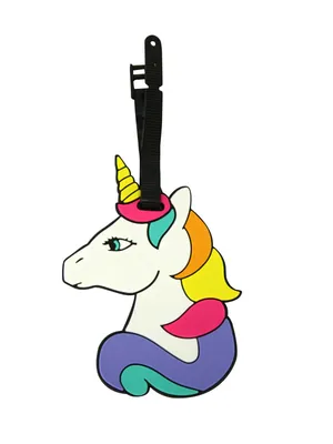 Unicorn Luggage Tag – Blue