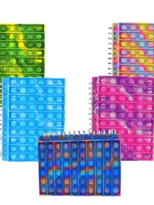 Pop It Spiral Notebook - Pack Of 5