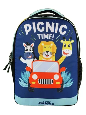Picnic Theme Kindergarten Backpack - Blue