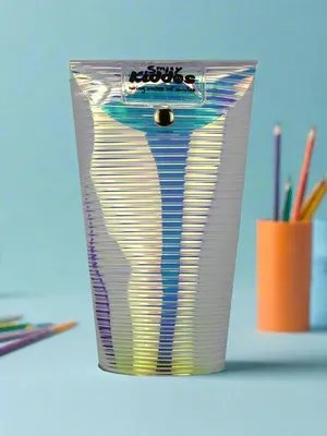 Transparent Pencil Holder - Yellow