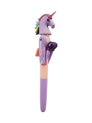 Smily Kiddos Boxing Unicorn Pen — Purple