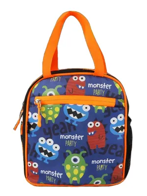 Joy Lunch Bag - Monster theme - Blue
