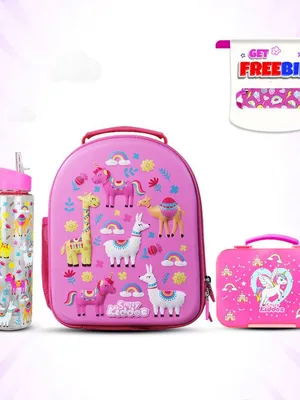 Lunch Combo 3-in-1 Pack (Lunch Bag, BPA-Free Lunch Box & Water Bottle) - Pink
