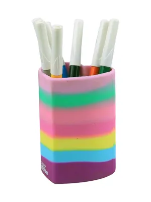 Elegant Heart-Shaped Scented Pen Holder – Purple