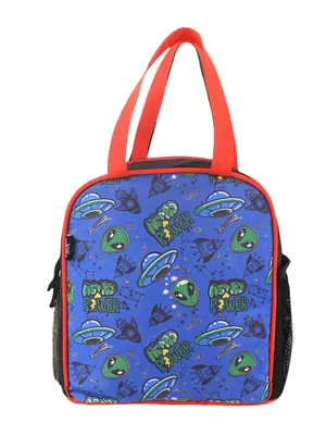 Joy Lunch Bag - Alien theme - Blue