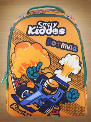 Smily Kiddos Junior Backpack Racing Theme